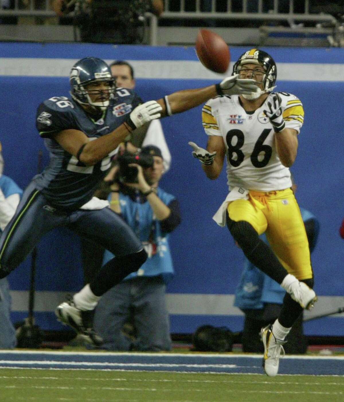 Vintage Pittsburgh Steelers NFL Hines Ward 86 Super Bowl -   Denmark