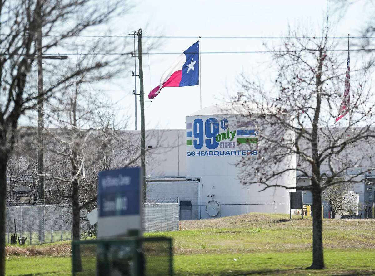 The 99 Cents Only Stores’s Texas headquarters warehouse on Sunday, Feb. 12, 2023 in Katy. A chemical leak at the warehouse caused people and businesses in the area to shelter in place on Sunday morning.