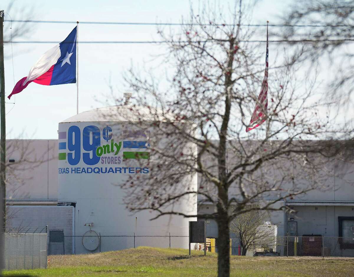 The 99 Cents Only Store’s Texas headquarters warehouse on Sunday, Feb. 12, 2023 in Katy. A chemical leak at the warehouse caused people and businesses in the area to shelter in place on Sunday morning.