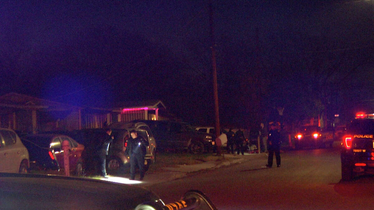 A Super Bowl party on San Antonio's Westside turned violent late Sunday night, according to police.