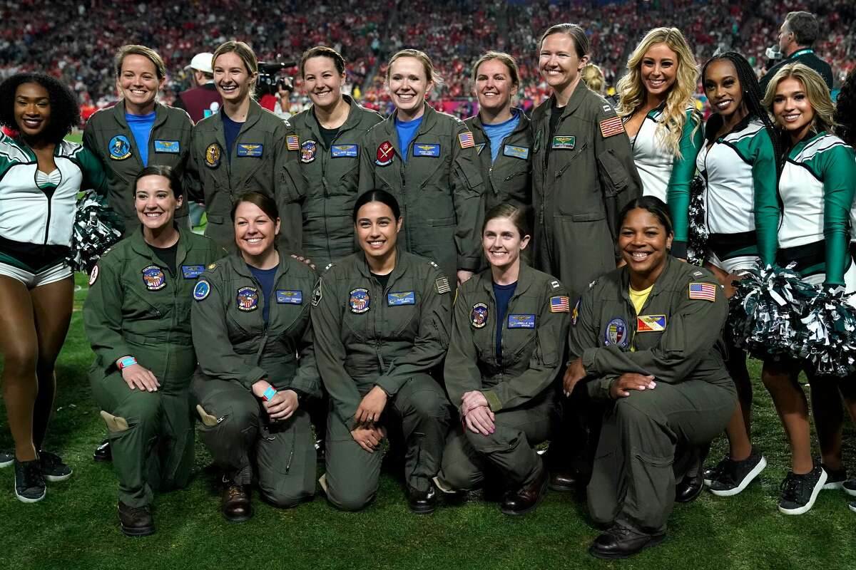 Texas native led historic first all-female Super Bowl flyover