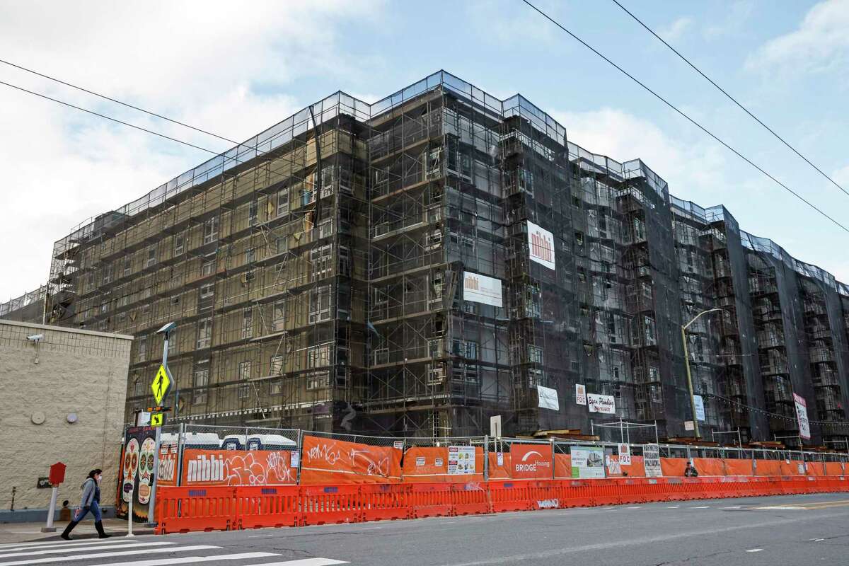 A project at 4840 Mission St. in San Francisco, Calif., was fast-tracked under a state law meant to speed housing construction. 
