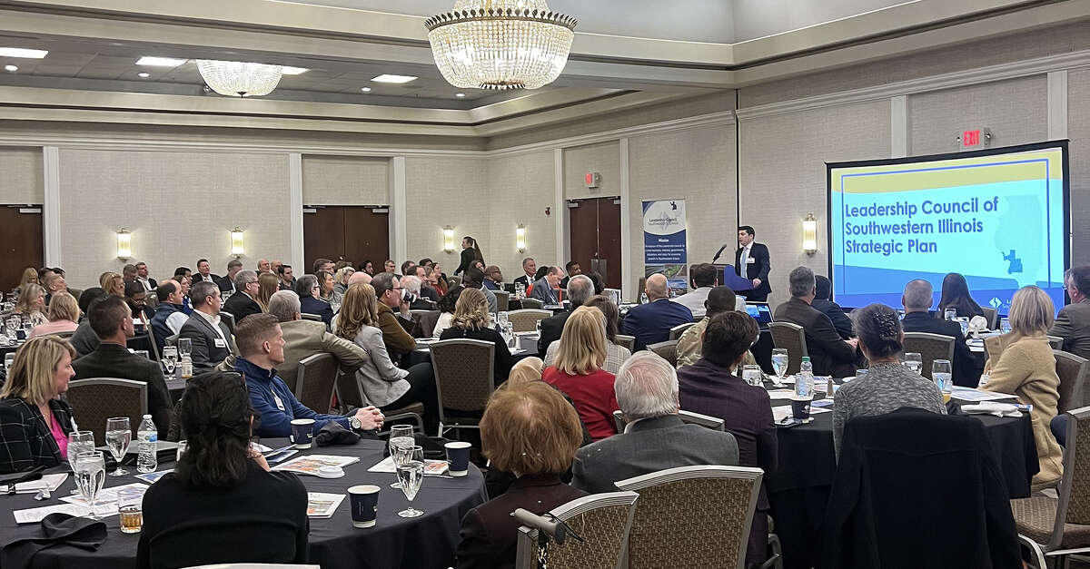 A view of the Leadership Council of Southwestern Illinois' board of directors meeting, held at the DoubleTree hotel in Collinsville this month.