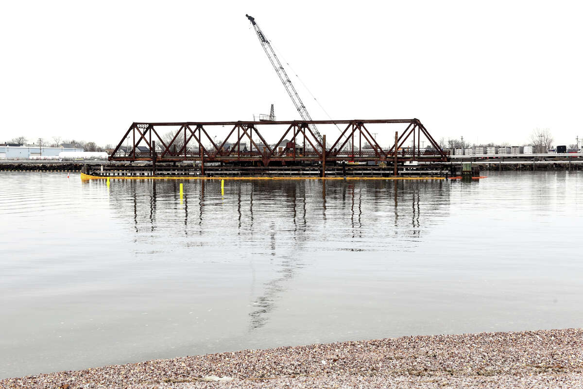 Dismantling Of Destroyed Pleasure Beach Bridge Continues