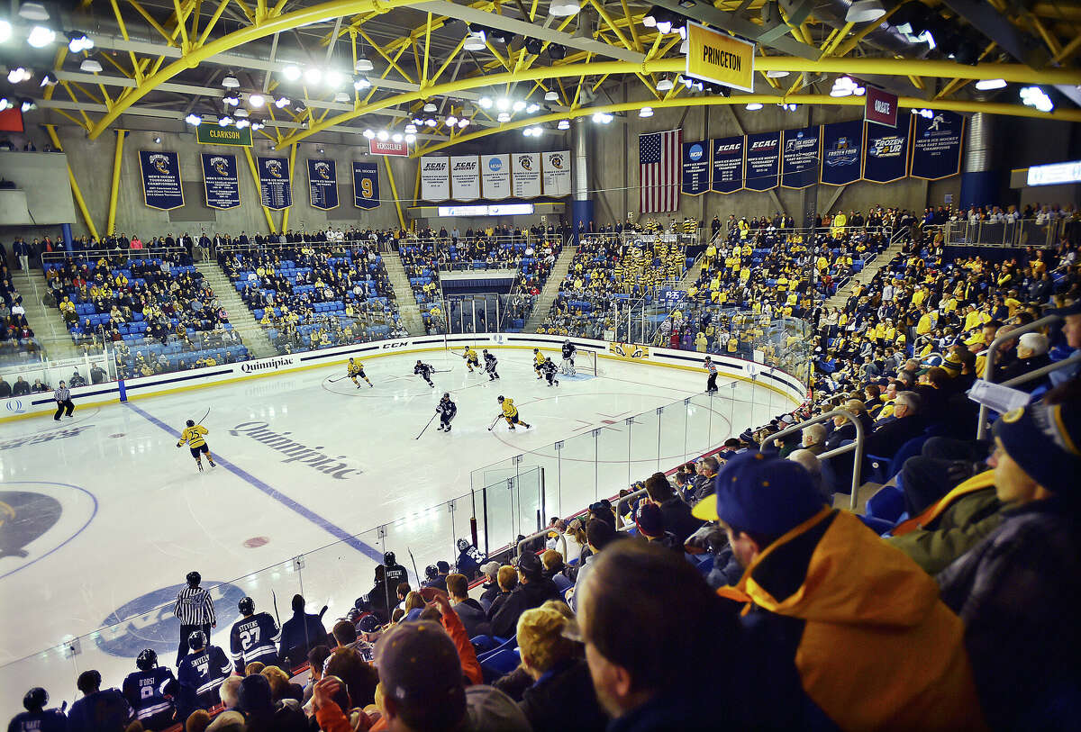 Quinnipiac’s M&T Bank Arena will host the 2023 CHSGHA girls ice hockey championship game on March 8.
