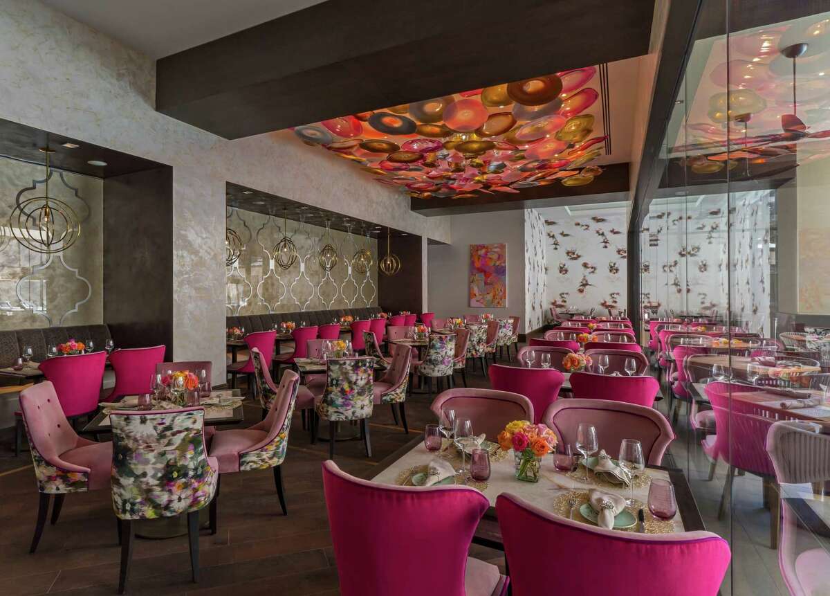 Bloom & Bee at the Post Oak Hotel is a romantic Valentine's Day spot flush with pink decor.