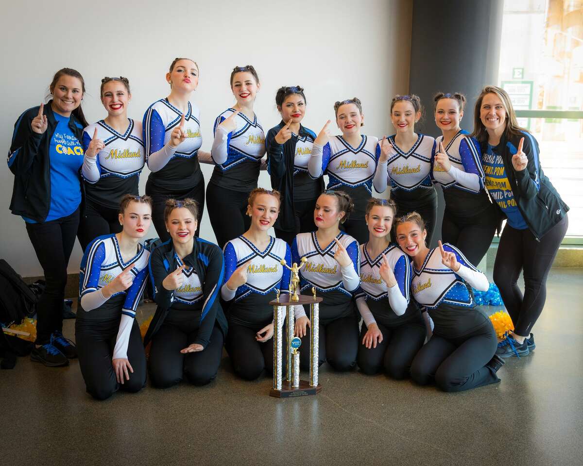 Midland High pom teams bring home double state championships