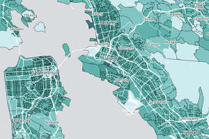 Map shows exactly how walkable every Bay Area neighborhood is
