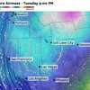 Bitter, cold air will spill into California today, bringing temperatures down all across the state.