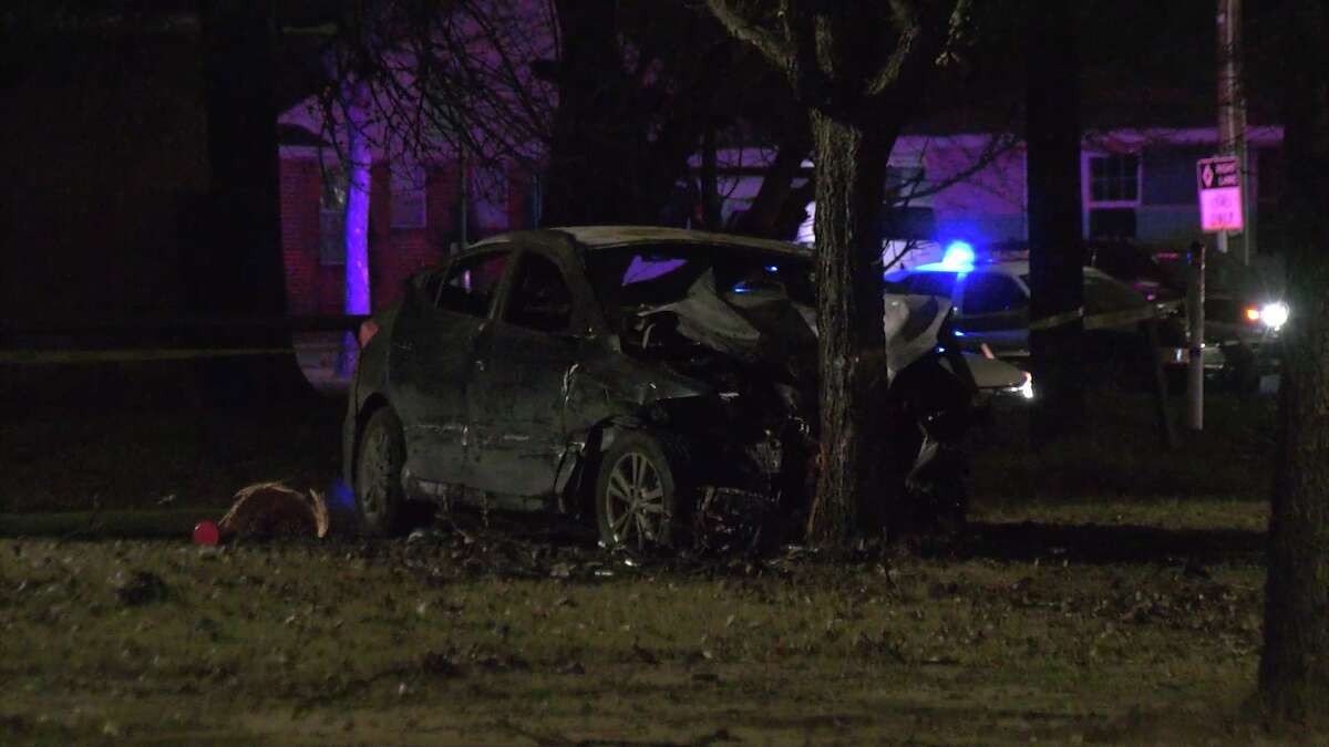 Fiery Crash In Houston Leaves One Man Dead After Car Hits Tree