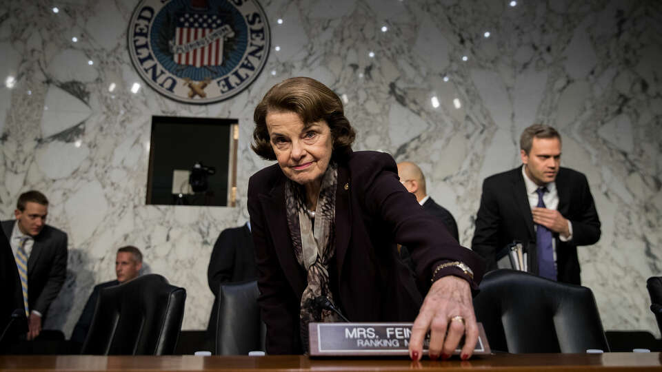 WASHINGTON, DC - DECEMBER 6: Ranking member Sen. Dianne Feinstein (D-CA) arrives for a Senate Judiciary Committee hearing concerning firearm accessory regulation and enforcing federal and state reporting to the National Instant Criminal Background Check System (NICS) on Capitol Hill, December 6, 2017 in Washington, DC. (Photo by Drew Angerer/Getty Images)