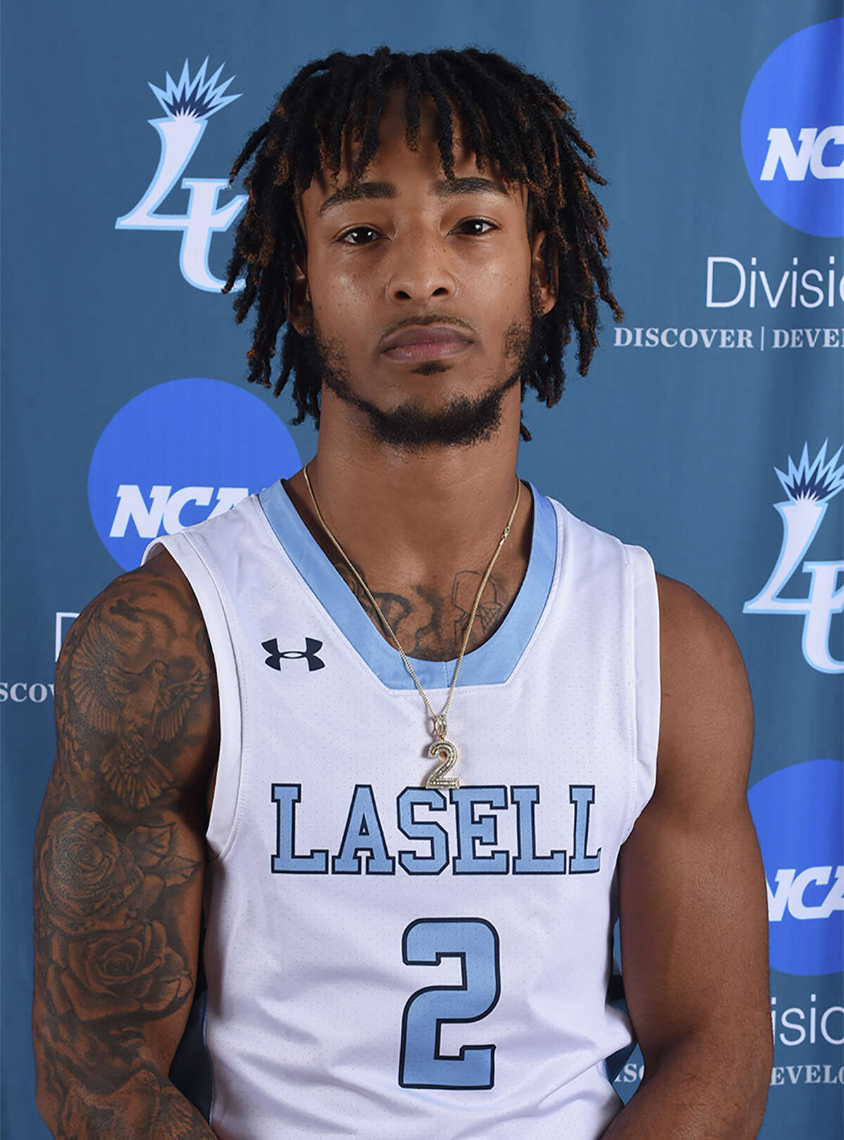 Norwalk's EJ Day of the Lasell University men's basketball team. Day is a graduate of Brien McMahon.