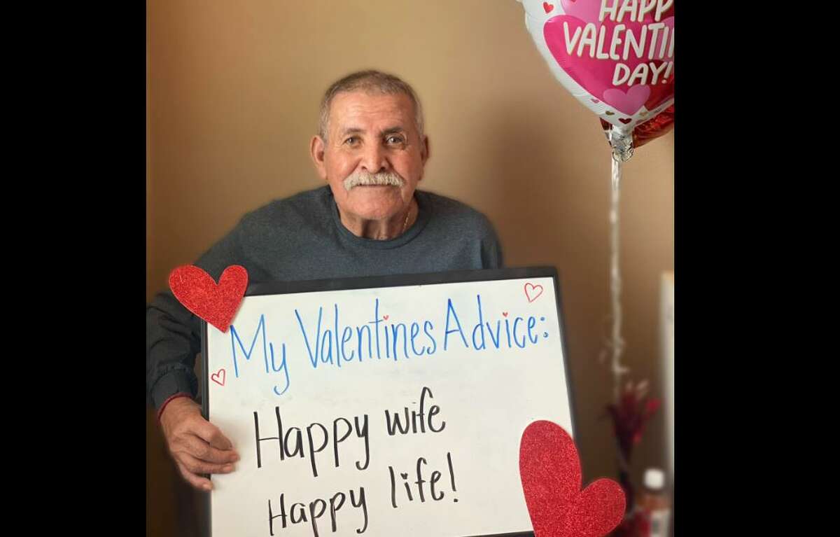 A Texas rehabilitation and care center is going viral after it asked its residents to give Valentine's Day advice.