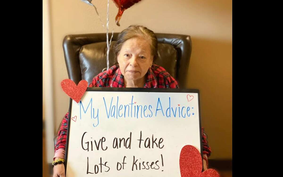 A Texas rehabilitation and care center is going viral after it asked its residents to give Valentine's Day advice.