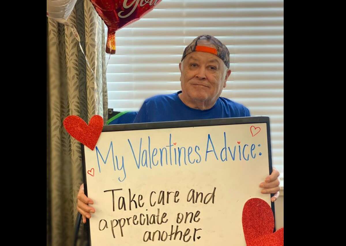 A Texas rehabilitation and care center is going viral after it asked its residents to give Valentine's Day advice.