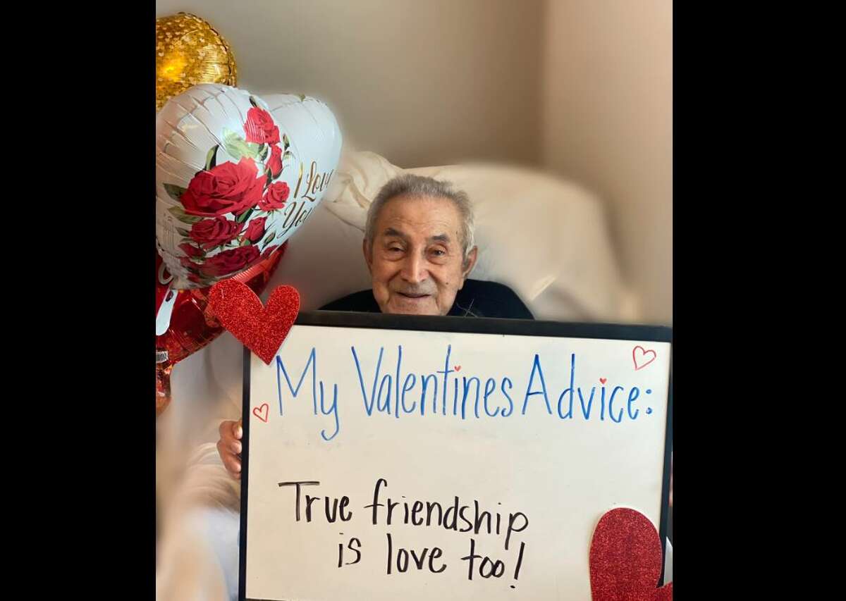 A Texas rehabilitation and care center is going viral after it asked its residents to give Valentine's Day advice.