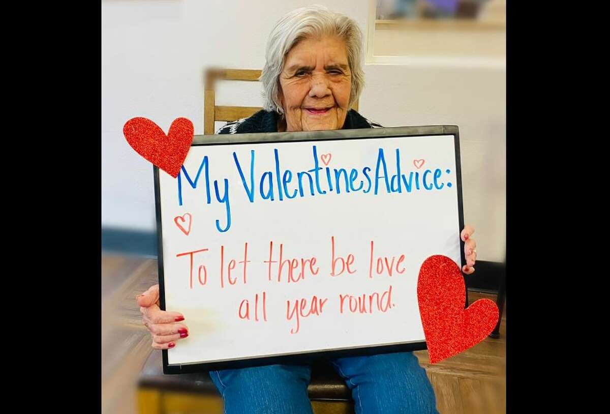 A Texas rehabilitation and care center is going viral after it asked its residents to give Valentine's Day advice.