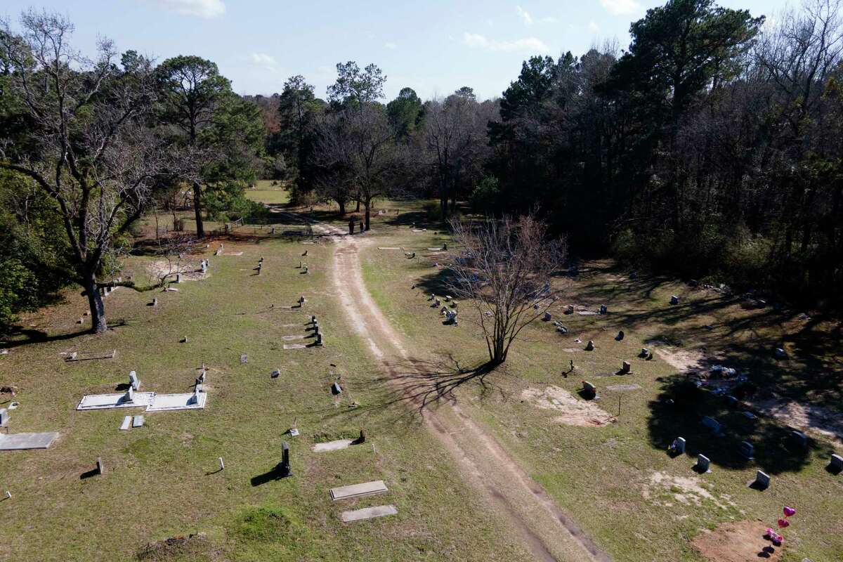 Rest Haven Cemetery, a historical Black cemetery in Willis is seen, Tuesday, Feb. 14, 2023.