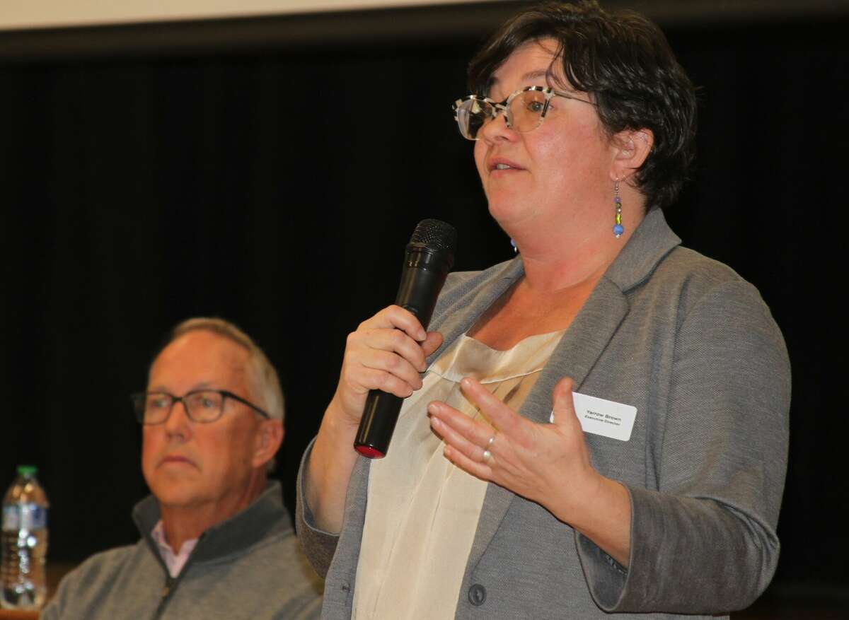 Yarrow Brown, executive director of Housing North, said her organization was updating a housing needs assessment that was completed in 2019 during the Benzie Chamber Summit held Feb. 13. 