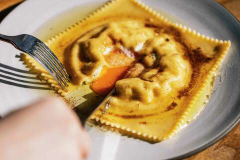 San Francisco’s most famous pasta dish is this one giant raviolo