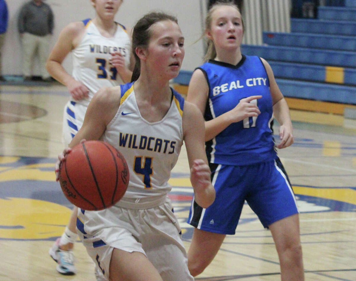 Kyrah Gray (4) and the Evart Wildcats posted another win on Tuesday.