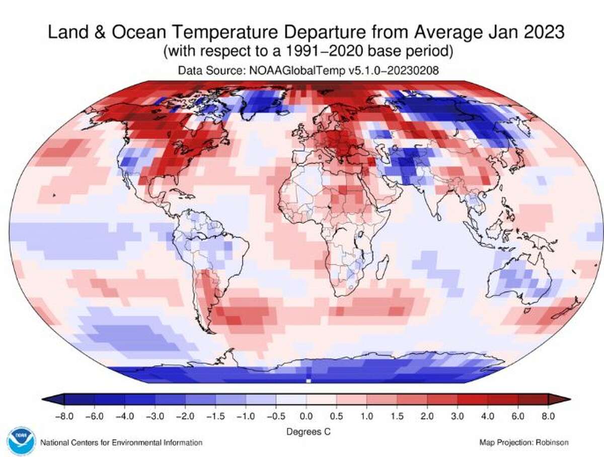 Why California had cold weather while the rest of the world was warm