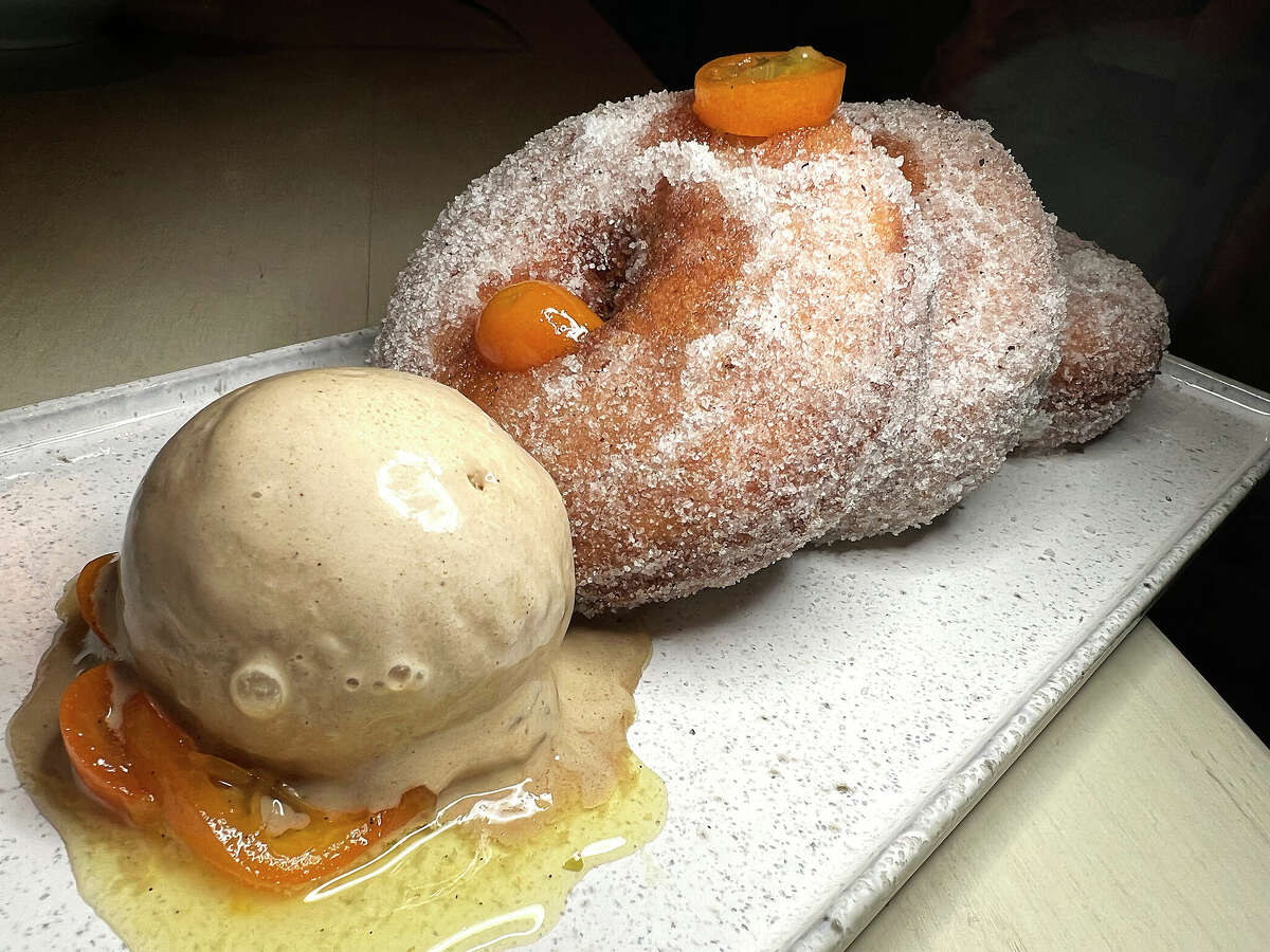 Cardamom doughnuts created by chef Elise Russ are a popular dessert option at Clementine on Northwest Military Highway in San Antonio.