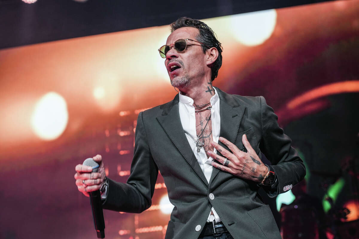 Marc Anthony performs on stage at Prudential Center on February 11, 2023 in Newark, New Jersey.