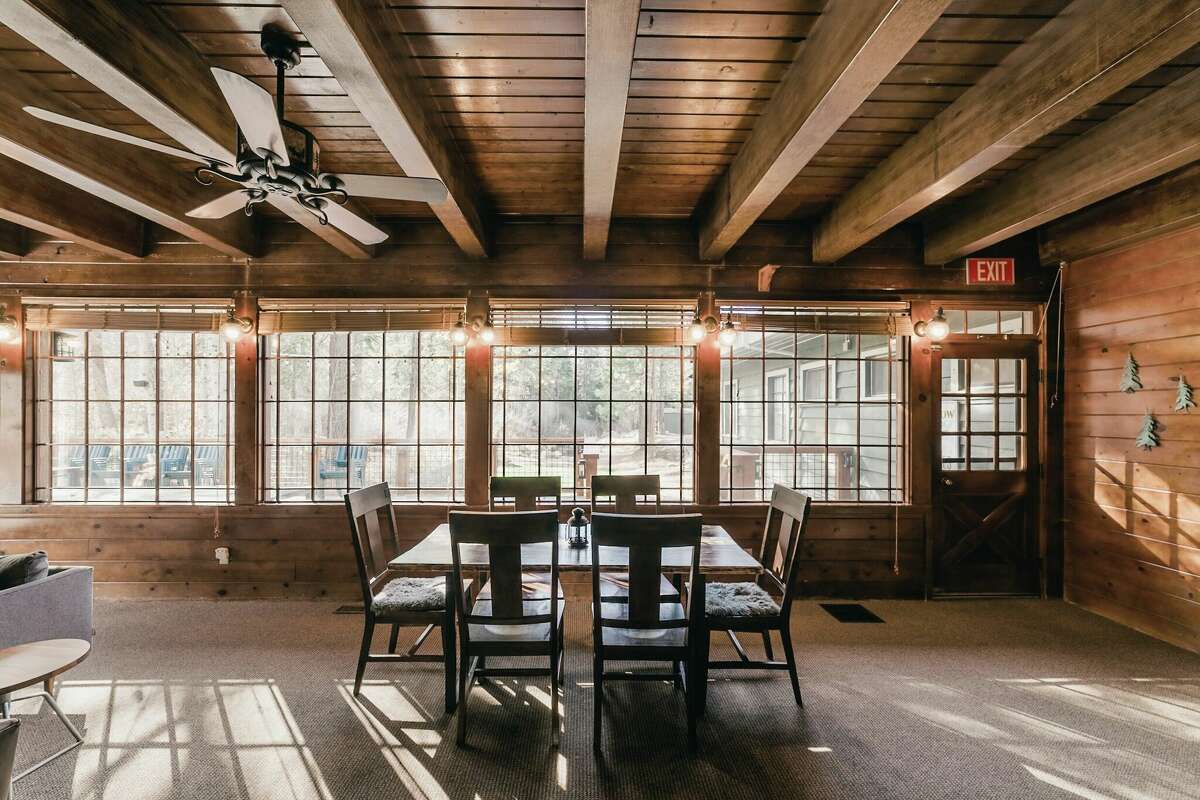An interior view of the Rainbow Lodge, located in Soda Springs near Truckee. The lodge dates back to the 1870s.