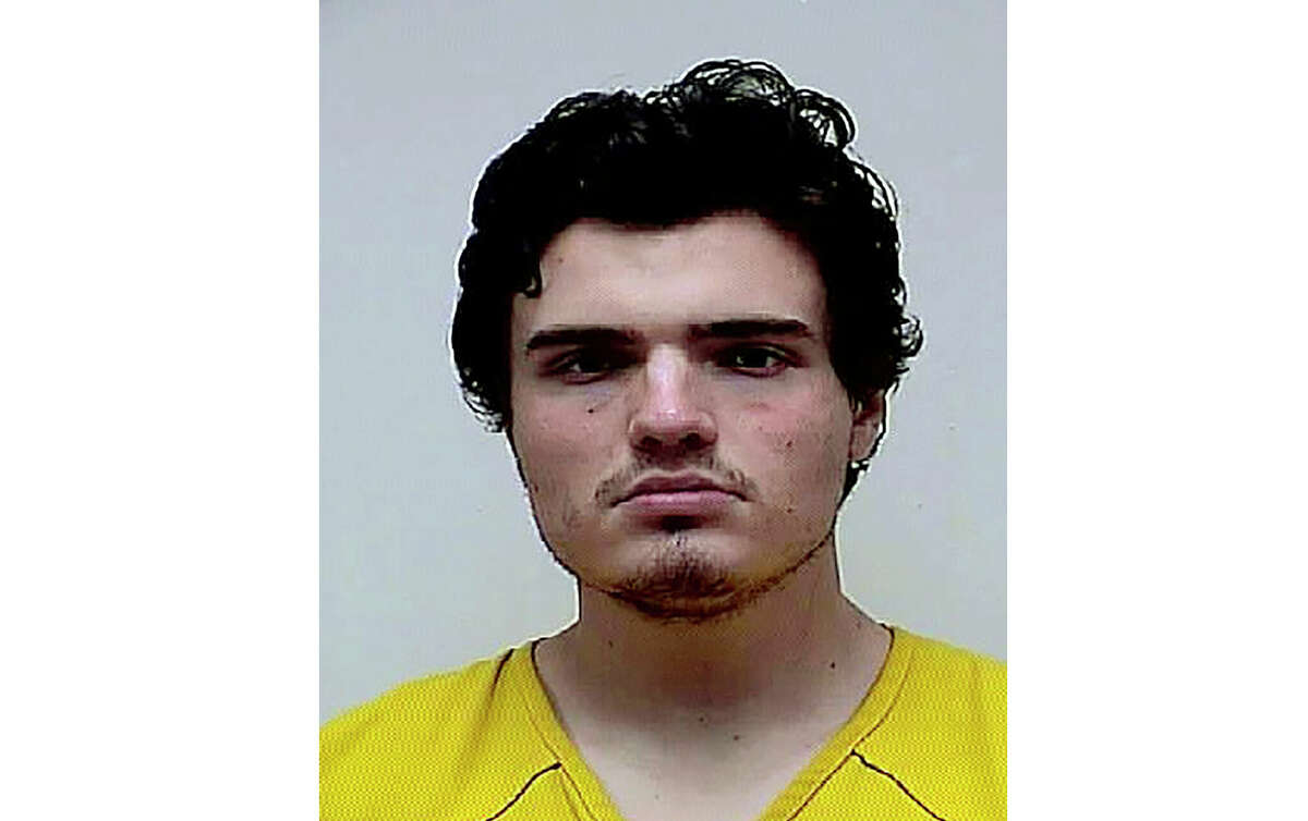 FILE - This booking photo provided by the Washington County, Md., Sheriff's Office, May 28, 2020, shows Peter Manfredonia. Manfredonia, a former University of Connecticut student, pleaded guilty to murder and other charges Wednesday, Feb. 8, 2023, for killing a man and severely wounding another with a sword in 2020 â one of two deadly attacks that led to a six-day manhunt in several states that ended with his capture in Maryland. He agreed to a 55-year prison sentence during a hearing at Rockville Superior Court in Vernon, Conn. (Washington County Sheriff's Office via AP, File)