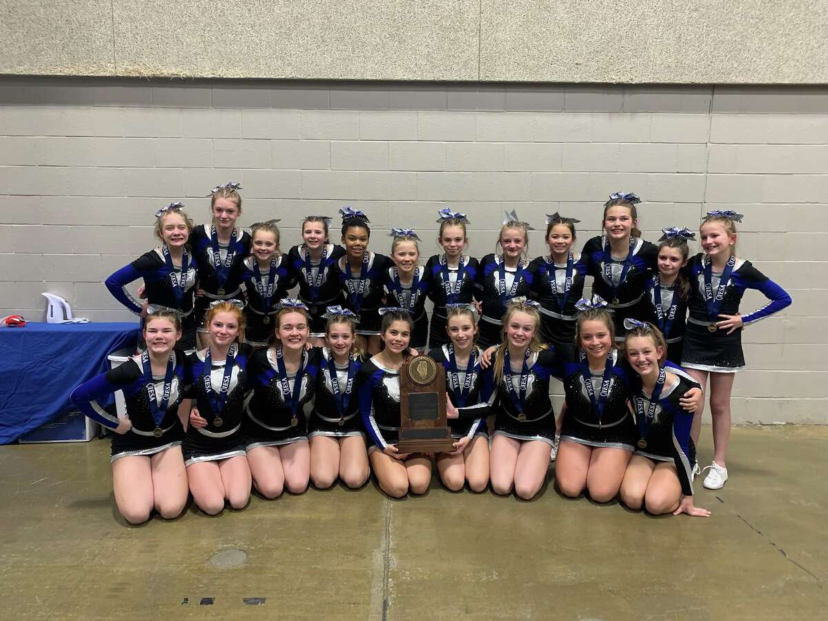 The Liberty Middle School cheerleading team won the IESA state championship for the Large Routine division on Wednesday at the Peoria Civic Center in Peoria. The team finished fourth last year and second in 2020. It last won an IESA state championship in 2012 in the Large Cheer division.