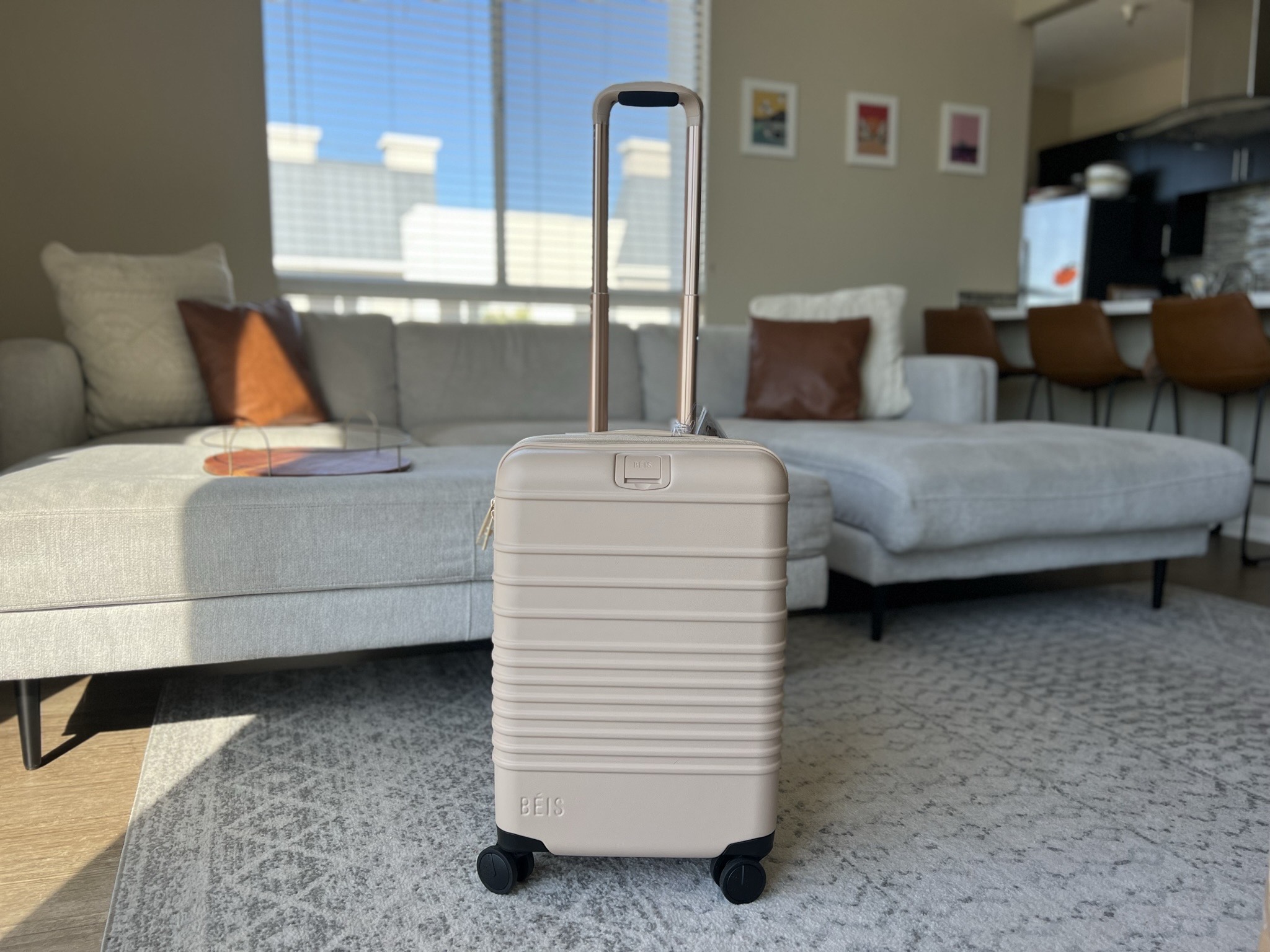 The Carry-On Roller in Beige