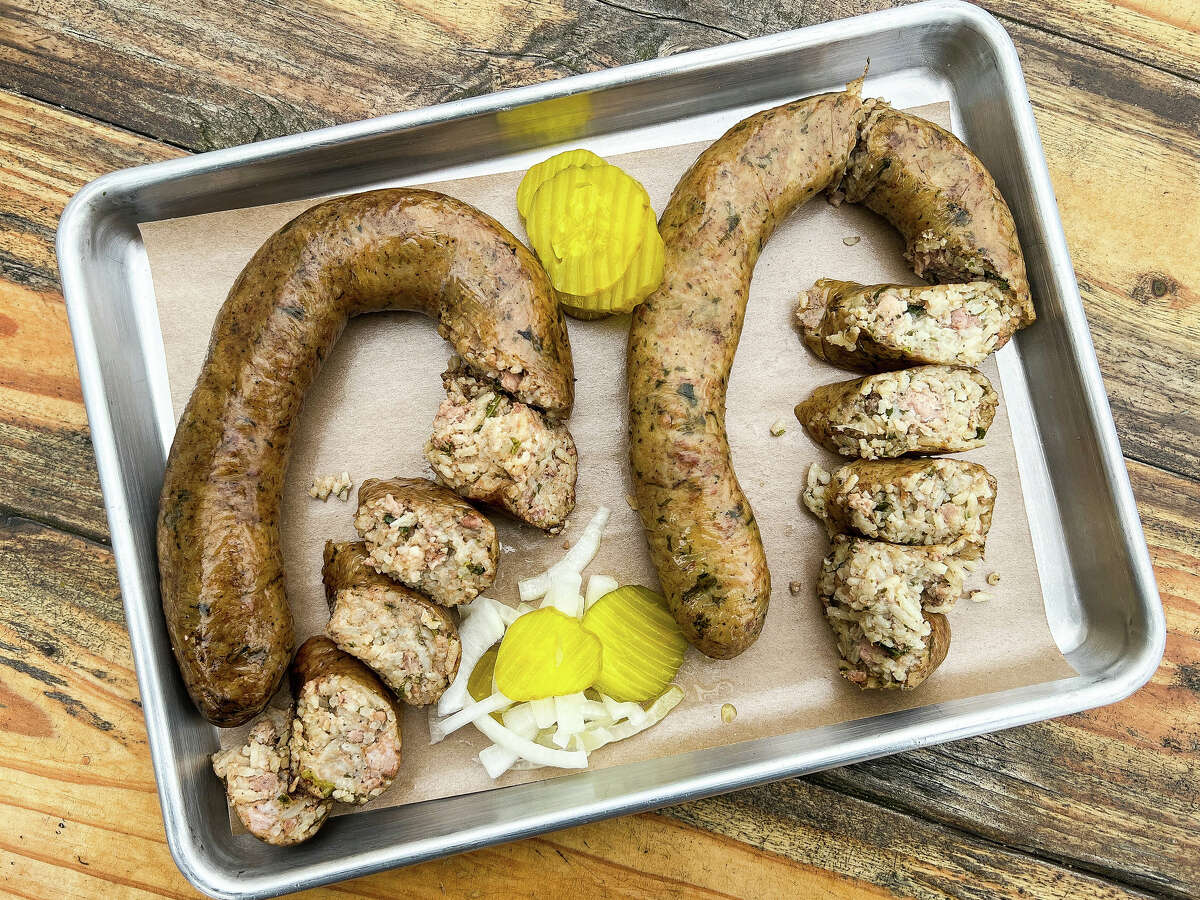 Spicy and mild boudin at Henderson & Kane