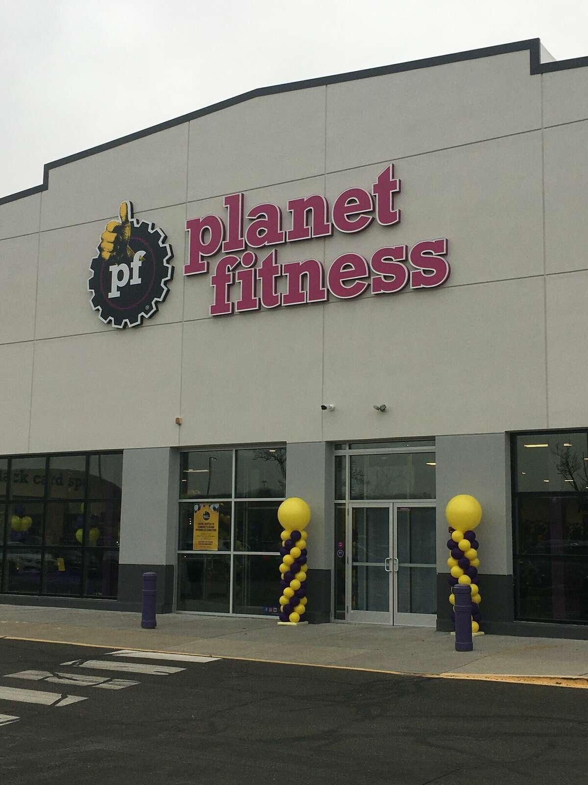 The Planet Fitness on Backus Avenue in Danbury, Conn., prepares for its grand opening on Thursday, Feb. 16, 2023. The health club filled the previous site of Babies "R" Us. 