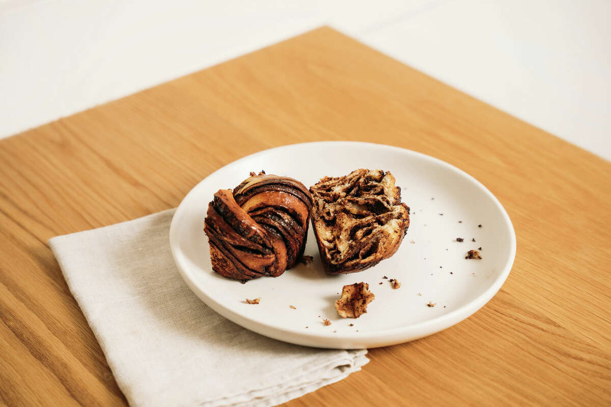 Chocolate babka brioche at Starter Bakery in Oakland, the company's first cafe.