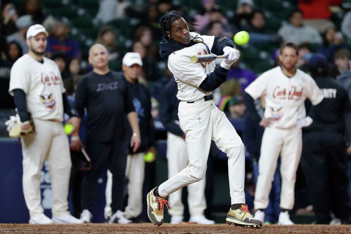 Travis Scott's celebrity softball game draws big stars to Houston