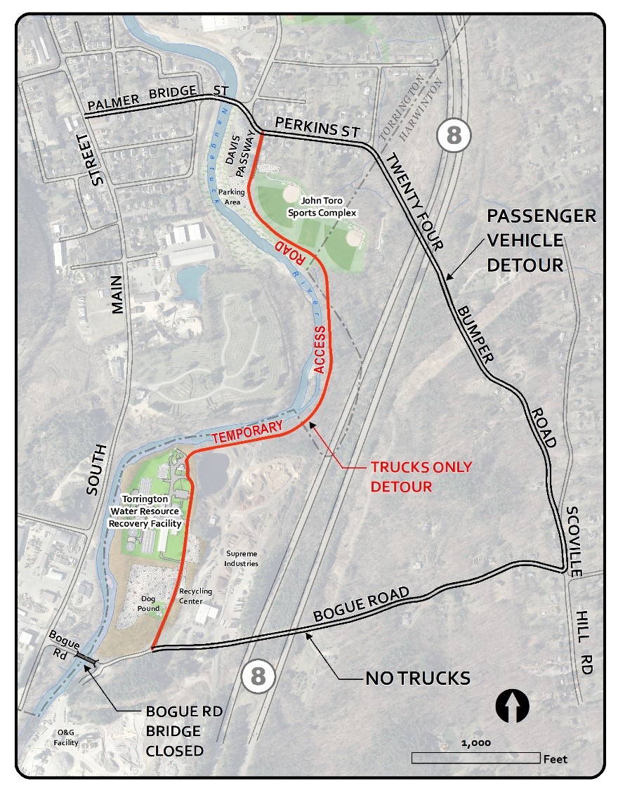 Torrington's Bogue Road to close for a month