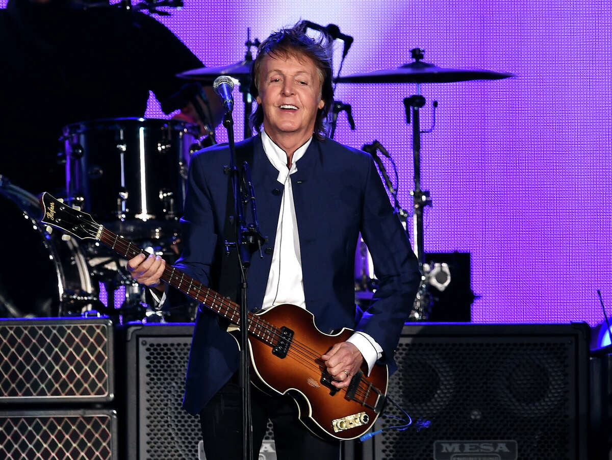Musician Paul McCartney performs during Desert Trip at the Empire Polo Field on October 15, 2016 in Indio, Calif. (Photo by Kevin Winter/Getty Images)