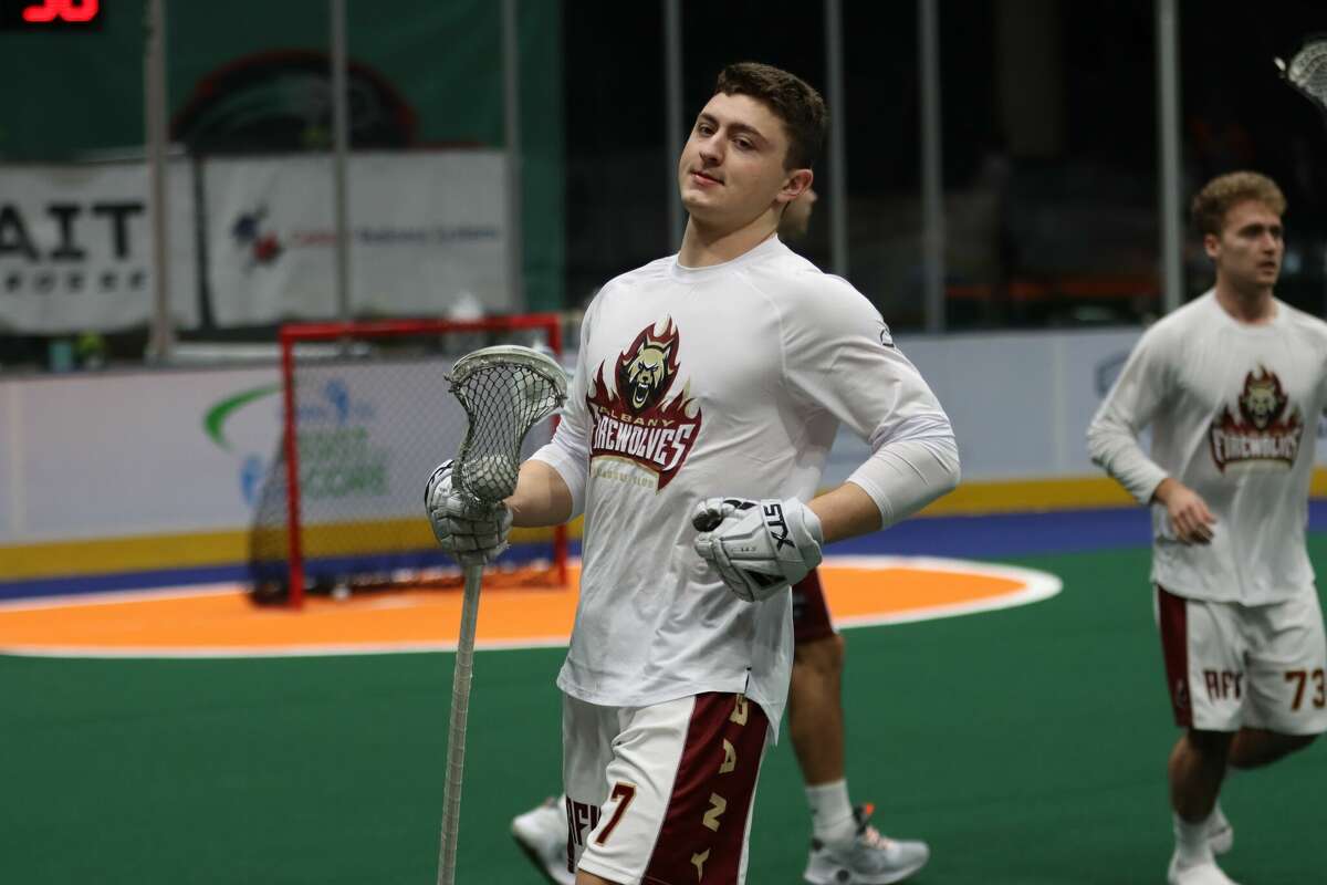 Albany FireWolves faceoff man Zac Tucci won 13 of 30 last Saturday in his first indoor lacrosse match.