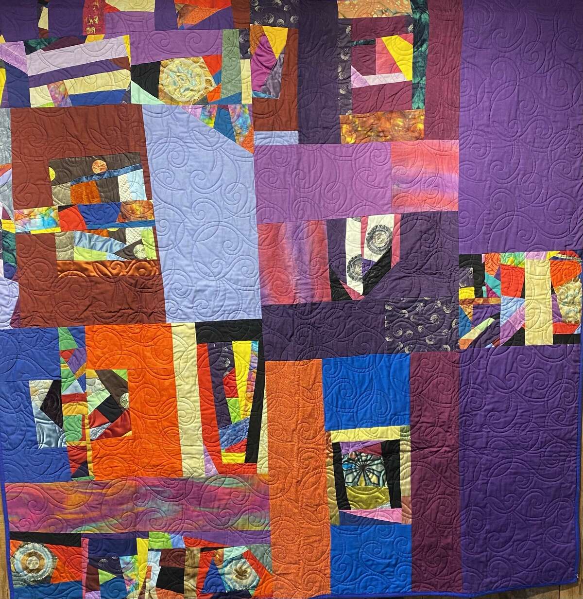 A quilt by EdJohnetta Miller is on display at the West Hartford Art League. 