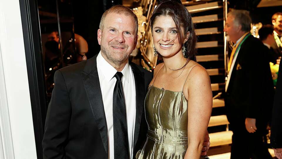 Tilman Fertitta and Blayne Fertitta at the San Luis Salute. 