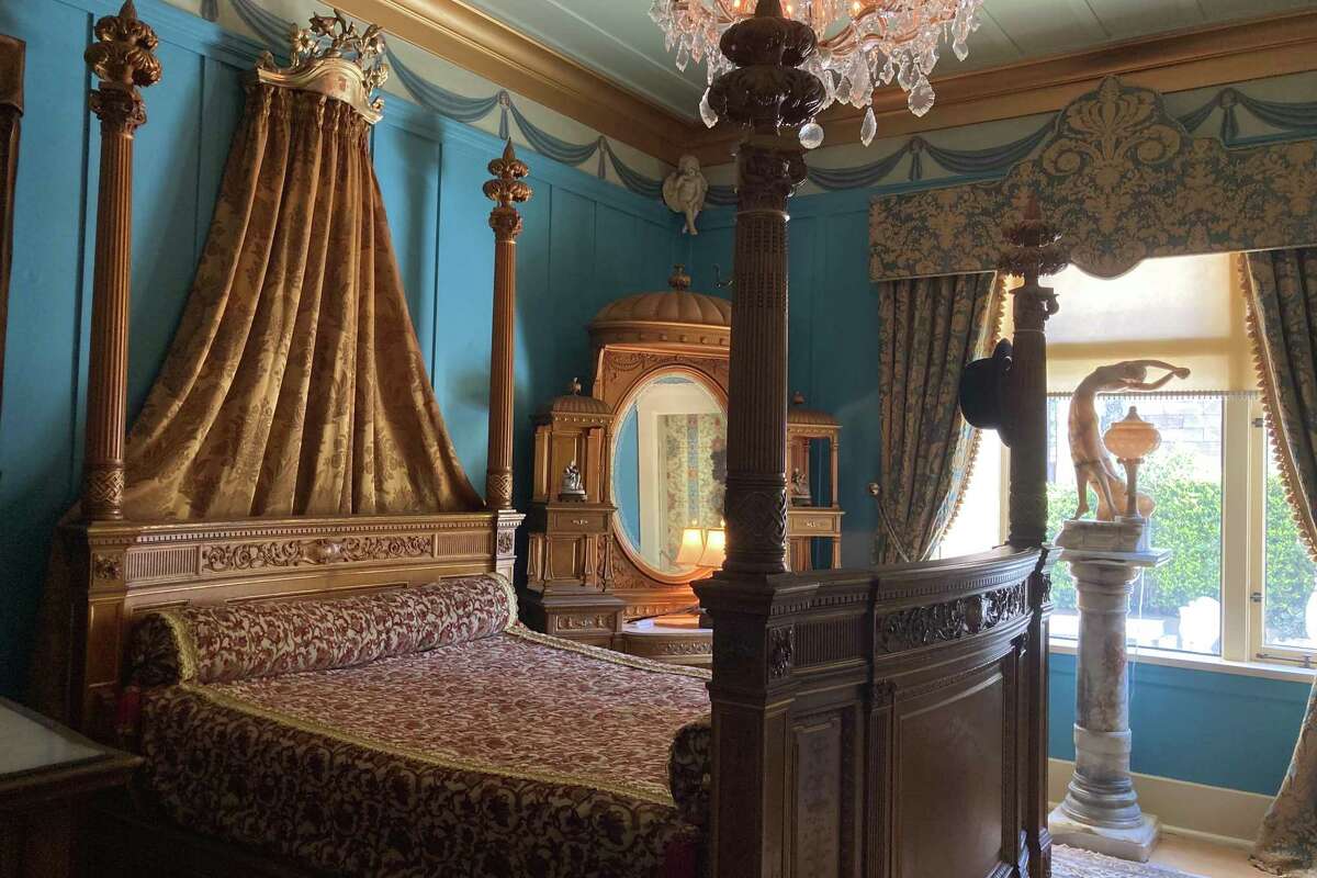 A lavish bedroom at Sam’s Castle.