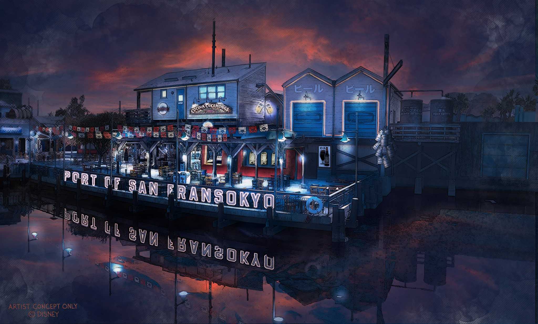 San Fransokyo at Disney theme park