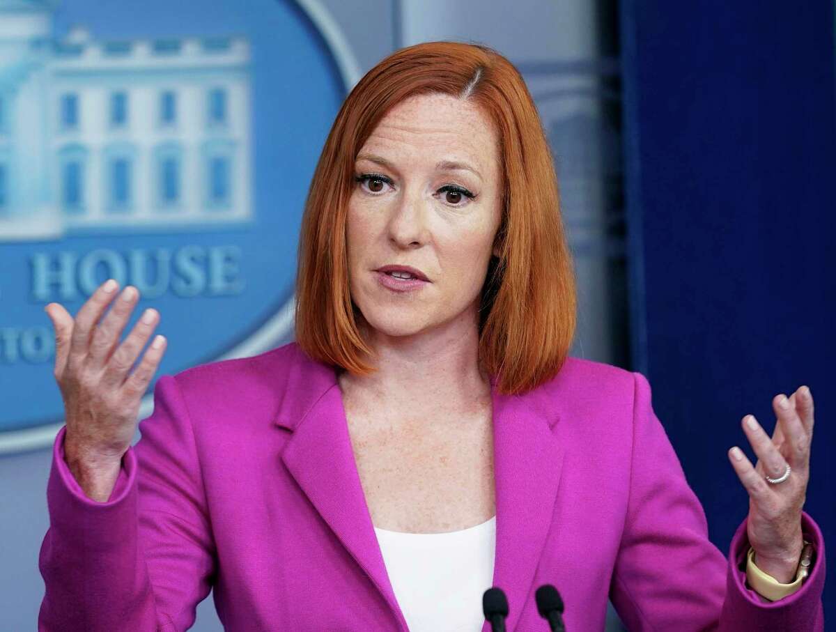 FILE - White House press secretary Jen Psaki speaks during the daily briefing at the White House in Washington, in this Tuesday, June 22, 2021. MSNBC says former White House Press Secretary Psaki will debut a Sunday political show on the network next month. Her show, “Inside with Jen Psaki,” will air at noon each Sunday.