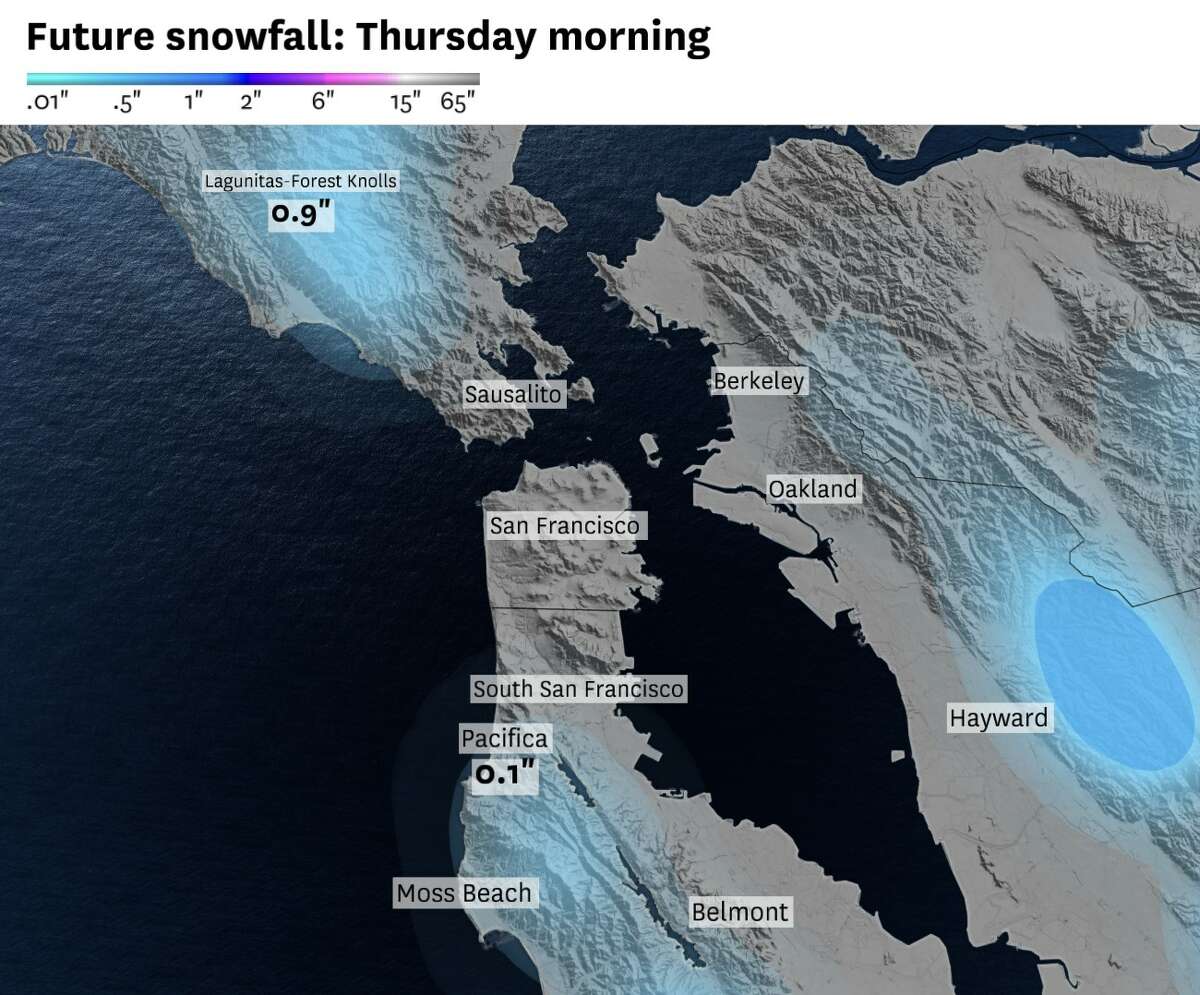 男爵的天气模型预测雪总数的半岛,东海湾山和北海湾,高地的可能会看到一个除尘到一英寸的雪。可以看到更高的山峰高达3到5英寸之前也说了,该做的也做了。