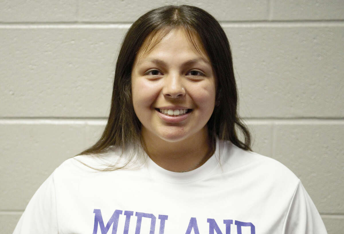 Midland High junior pitcher/first baseman/third baseman Jayleen Rojas