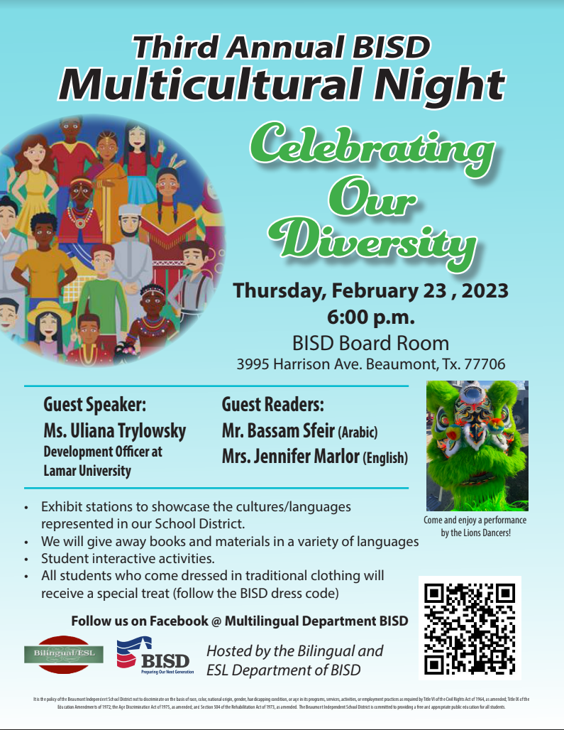 Beaumont ISD aims to celebrate diversity with Multicultural Night