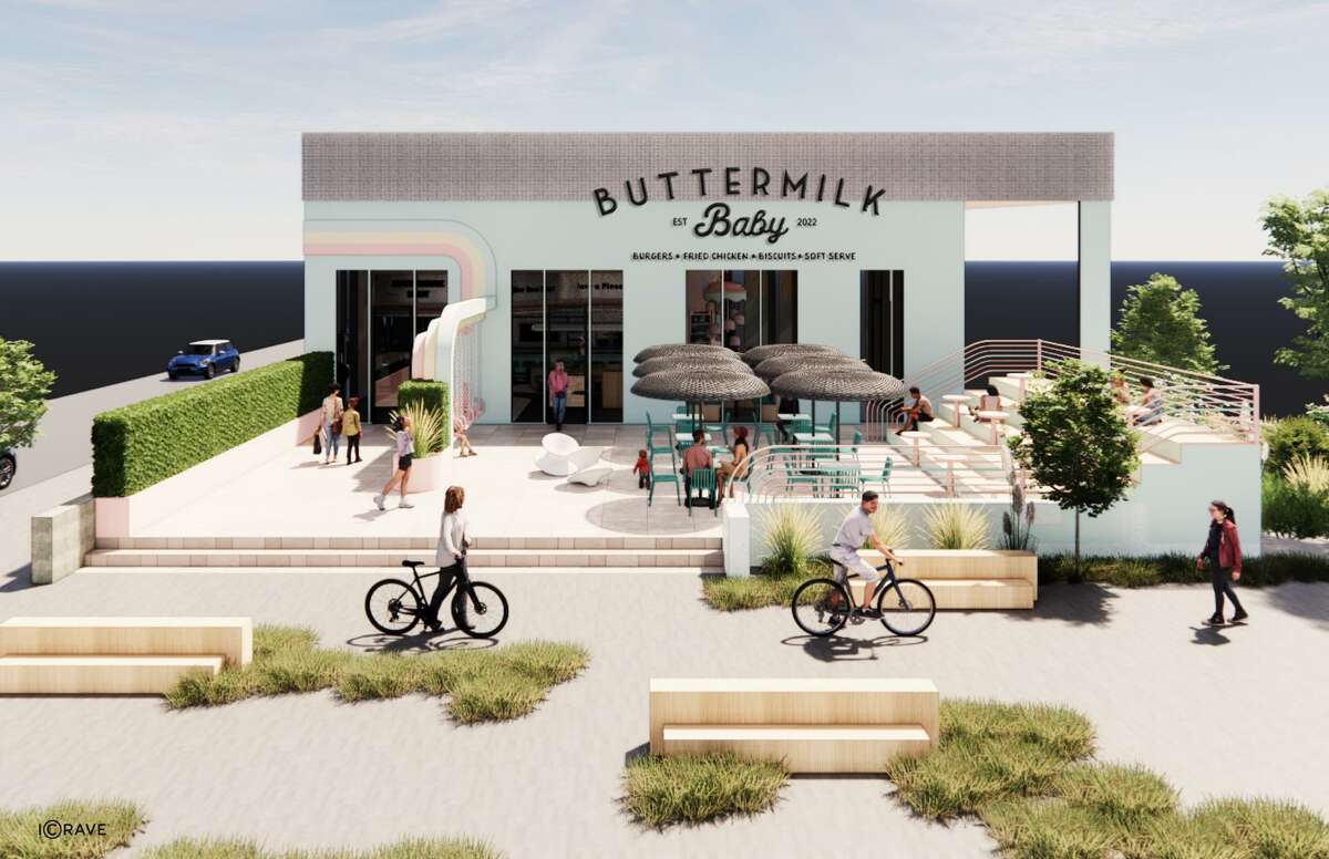 Berg Hospitality will open Buttermilk Baby, an old-school soda fountain-inspired ice cream shop in fall 2023 at M-K-T Heights.