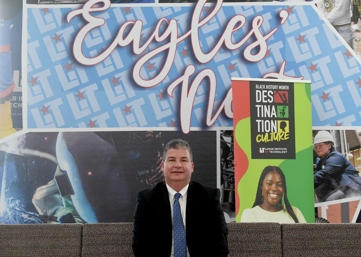 Lamar Institute of Technology President Sidney Valentine is dreaming big for the college where growth is up and tuition is down. Photo made Monday, February 20, 2023 Kim Brent/Beaumont Enterprise