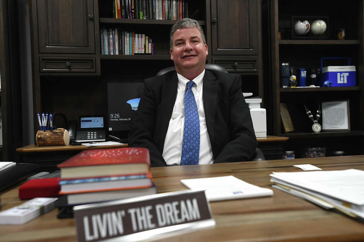 Lamar Institute of Technology President Sidney Valentine is dreaming big for the college where growth is up and tuition is down. Photo made Monday, February 20, 2023 Kim Brent/Beaumont Enterprise